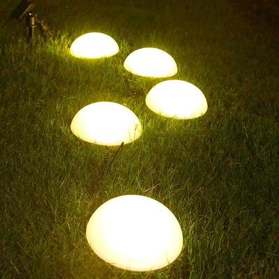 Solar Hemisphere LED Lawn Light for Outdoor Courtyards & Parks