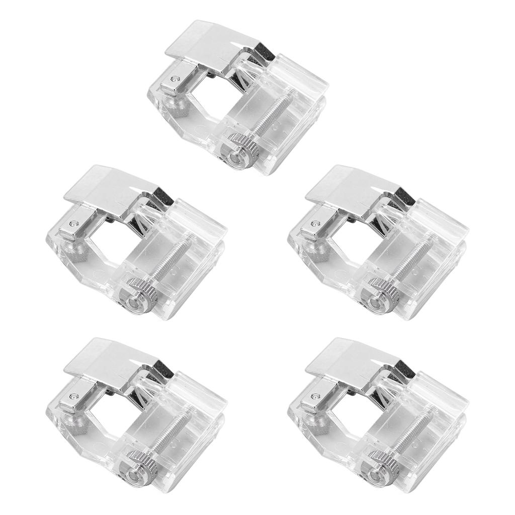 5PCS Bias Tape Foot Portable Multifunction Adjustable Width Stainless Steel Bias Binding Foot
