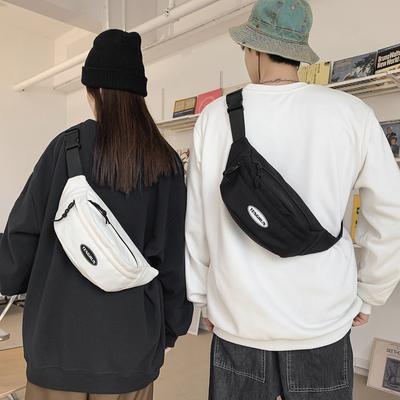 Bolsa de cintura para celular, bolsa de peito masculina da moda, simples e leve, mochila pequena de um ombro para mulheres, bolsa esportiva casual crossbody para homens