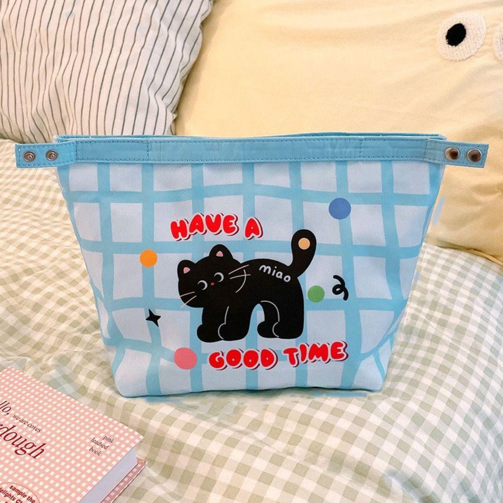 Lehká Roztomilá Termo Taška na Oběd Velká Kapacita Kosmetická Taška Přenosný Sáček na Skladování Jídla Kempování