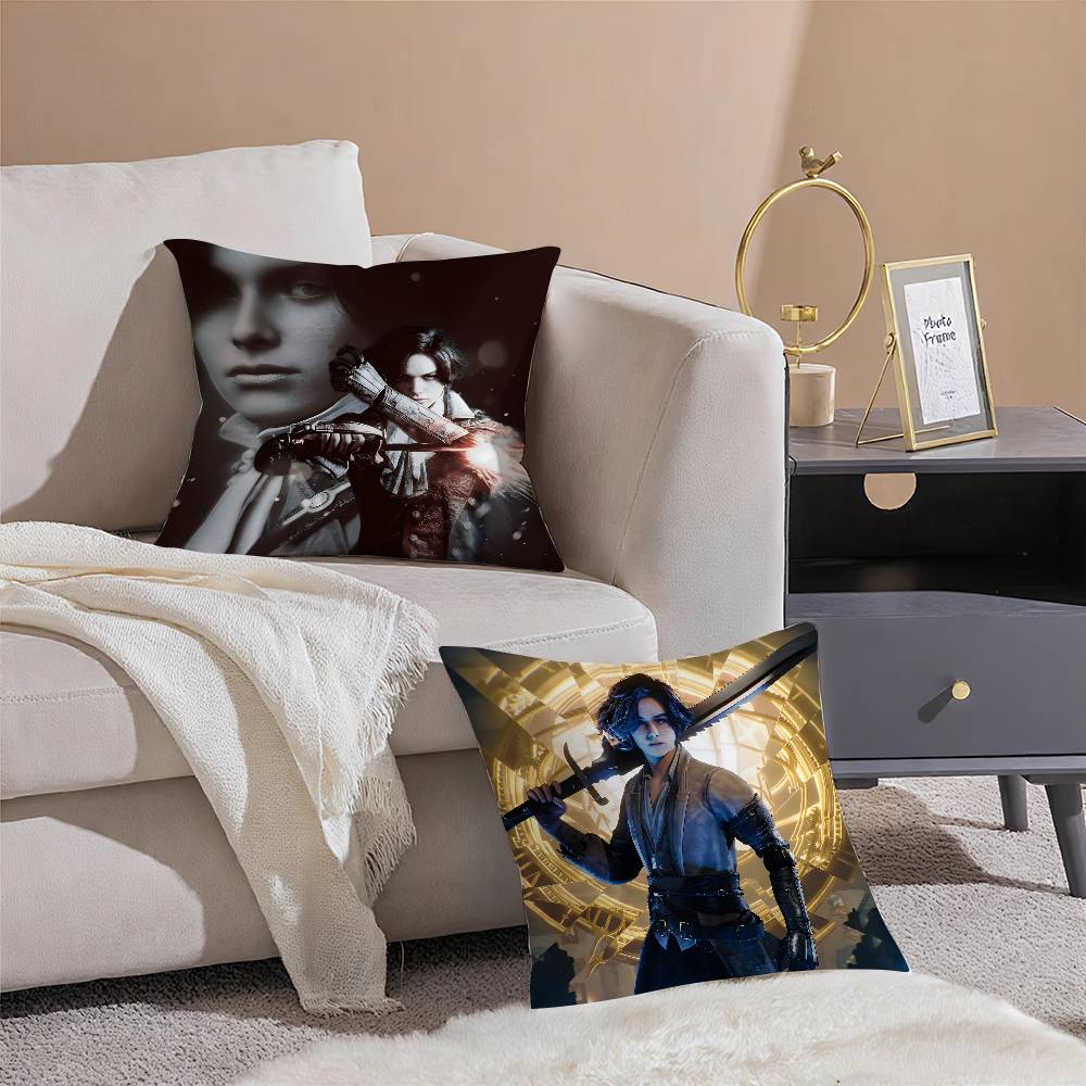 Spiel Lies Of P-P Heißer Cartoon Kissenbezug Milbendicht Kissenbezug Unsichtbarer Reißverschluss Seidiger Kurzplüsch Sofakissenbezug