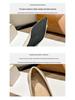 Weiwei Girl Pointed Toe Chunky Heel Mary Janes – French Style Soft Sole Low-Cut Shoes for Women