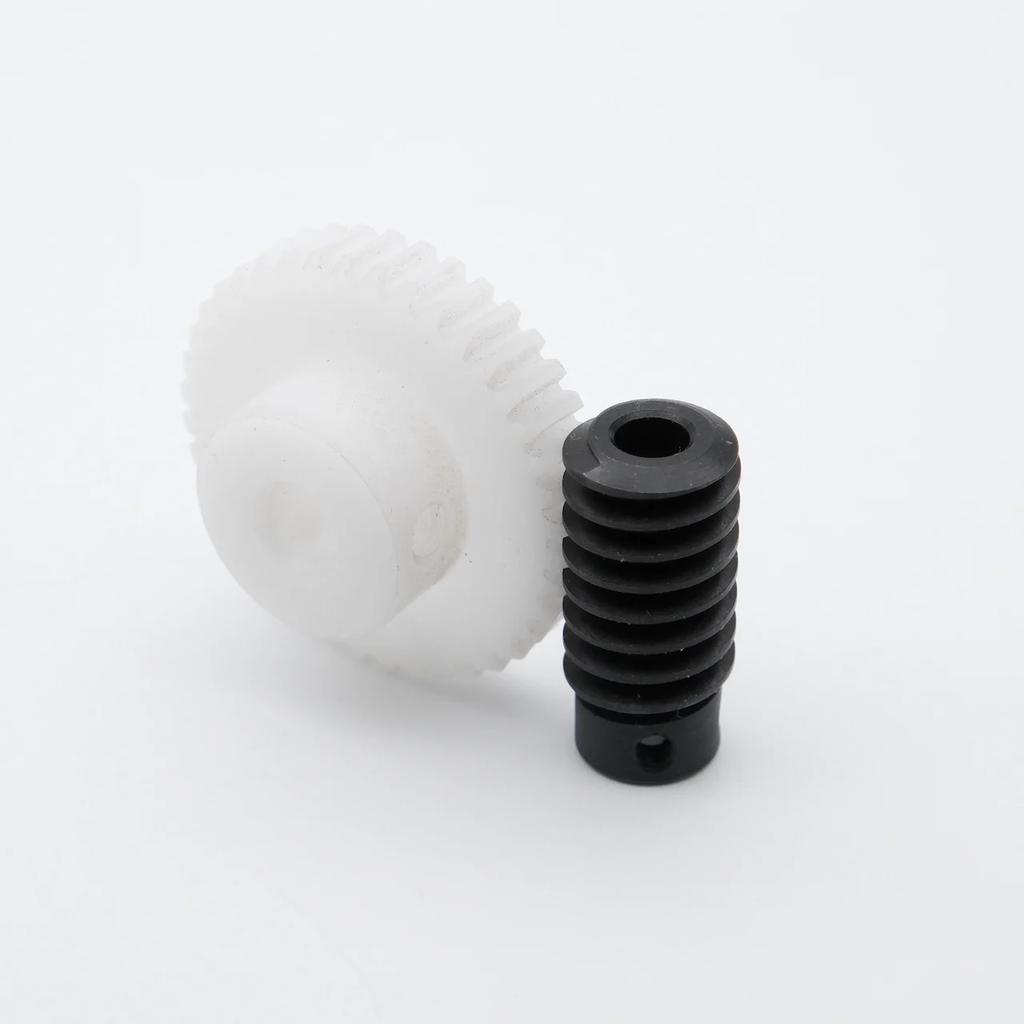 0.8M 1:1 Standard Precision Worm Gear Set POM 20/30/40/50 Teeth Turbine Quality Parts 5/6MM Reducer Lightweight Low Noise