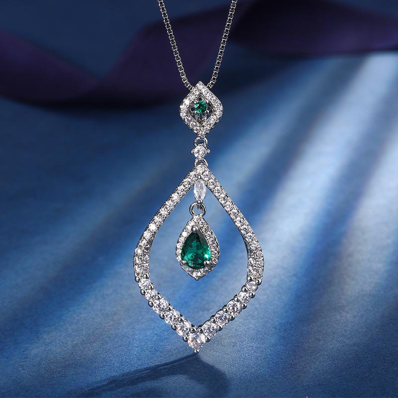 

Ювелирные изделия Медное основание с золотым покрытием Имитация цвета Сокровище Капля воды Темпераментный набор Главный камень 5 * 7