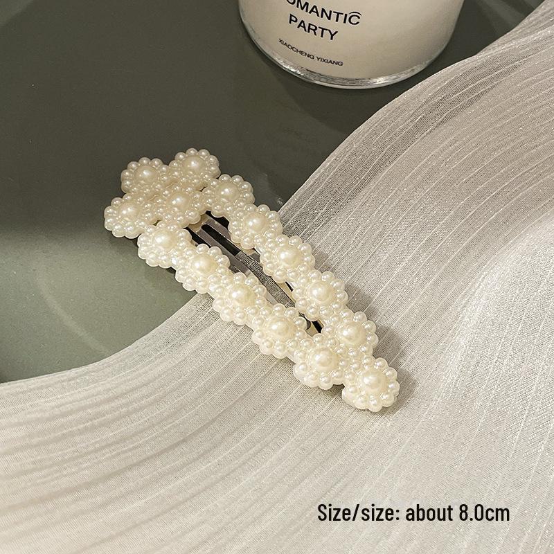 Korean Pearl Hairpin - Trendy Side Clip for Women and Girls