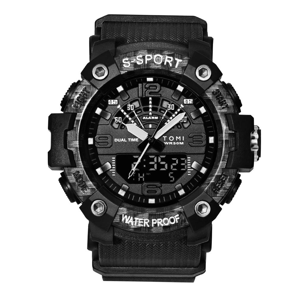 Men s LED Waterproof Digital Watch Men s Fitness Electronic Watch Multi functional Military Sports Watch Children s Gift