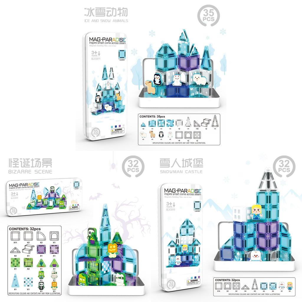 Magnetic Building Toy Set With Abs Material For Kids Development