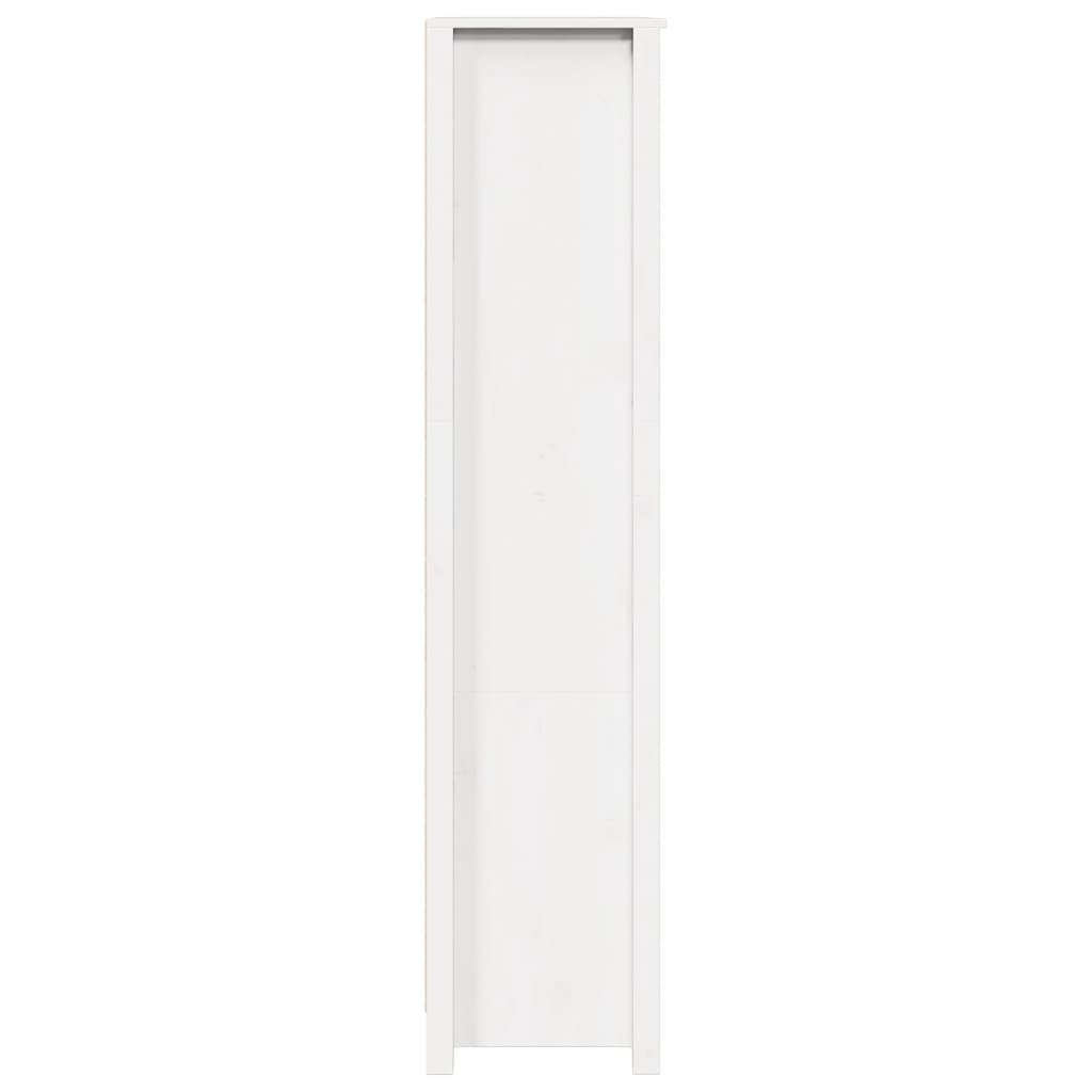 Vidaxl Cabinet, White, 80X35X154 Cm, Solid Pine Wood