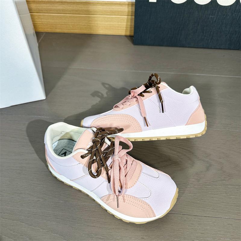 New color matching German training shoes women's platform comfortable jogging sports shoes casual shoes versatile waffle Forrest Gump shoes