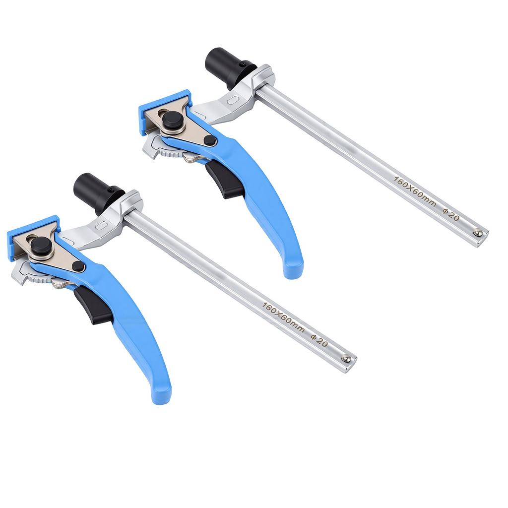 2 Pcs Bench Dog Clamp 5 8 Inch Dog Hole Quick Ratchet Clamp for Woodworking Carving Routing Polishing