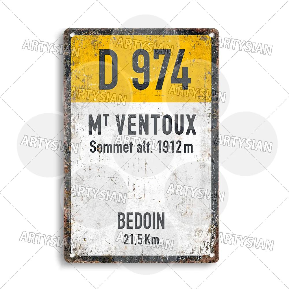 Turul Franței Ciclism Placă metalică Reper ALPE d'HUEZ Col D'Aubisque Col du Granon Peyresourde d'IZOARD l'ISERAN BONETTE