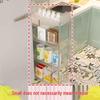Compact Multi-Layer Mobile Storage Rack for Kitchen, Bedroom, or Bathroom