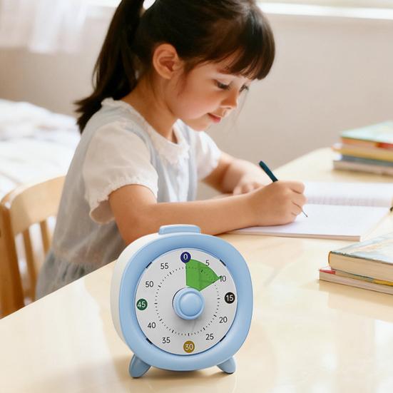 Dětský časovač 60 minut Vizuální časovač Tiché odpočítávání Žádný displej Žádná nastavení Učební časovač Domácí studijní pomůcka