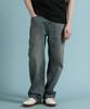PANICALE Blue Drawstring Straight Fit Denim Pants