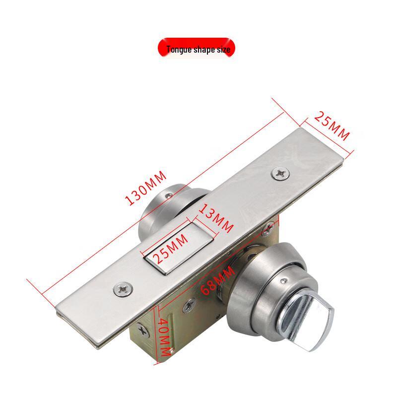 Zuohen Aluminum Alloy Frameless Glass Door Lock