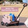 Outdoor Dog Cat Walking Cart Wheels Lightweight Foldable Camping Teddy Stroller Small Cute Sunshade Dog Stroller Pet Supplies