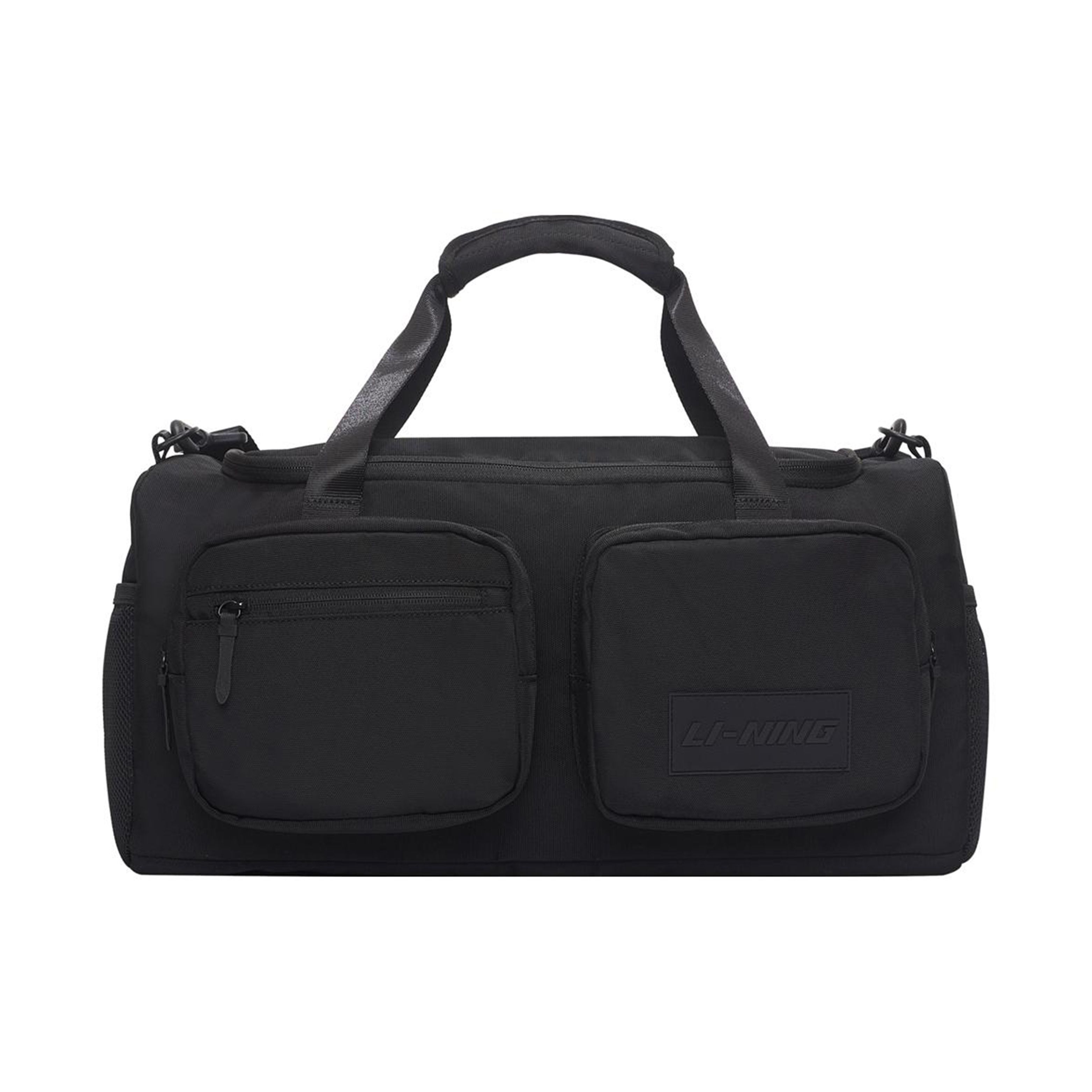 

Li Ning Sports Lifestyle Series Large Capacity Sports College Student Fabric Shoulder Crossbody Tote Travel Gym Bag Unisex bags Black ABLS245-1 Black