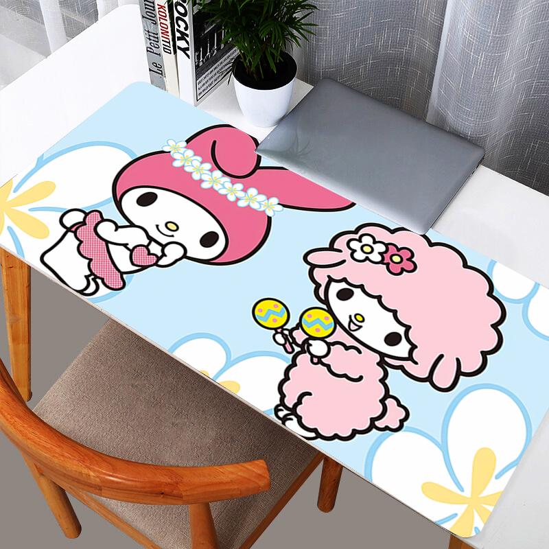 Kuromi Mouse Pads durable Big Computer keyboard x Carpet Anime Gaming Accessories Mousepad PC Gamer Desk Mat Table