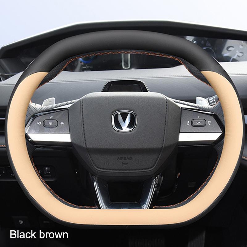 Оплетка на руль автомобиля для Changan Chana UNI-V UNI-K Lamore CS55plus 2-го поколения 2026 2026 Обертка Защита Держатель черный коричневый