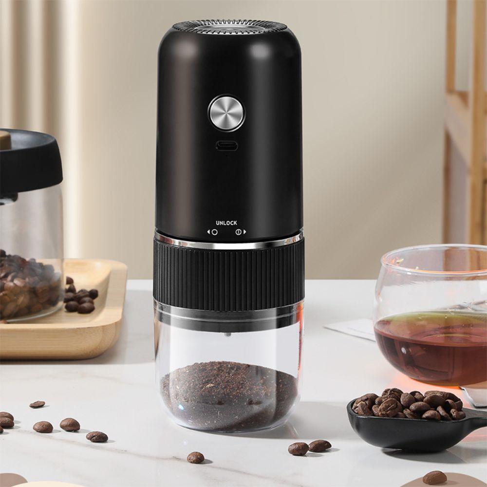 Ceramic Burr Mini Coffee Grinder USB Rechargeable Coffee Bean Grinder  Hand Pour Coffee