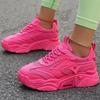 Spring Women's Sneakers Green Breathable Mesh Platform Chunky Sneakers Women Sports Shoes Thick Sole Walking Sneakers Woman Shoe