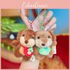 And Scarf Dachshund Backpack Design Plush Keychain For Gift  Use Accessory