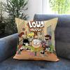 Anime The L-Loud House Cushion Cover Comfortable Reversible Pillow Cover Ideal for Car Sofa Bedroom & Beyond