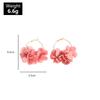 Fashion Flower Petal Hoop Earrings for Women Elegant Wedding Party Piercing Earring Zircon Brincos Y2K Accessories