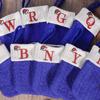 Large Capacity Christmas Alphabet Knitted Socks Thickened Candy Gift Bags  Xmas Gift