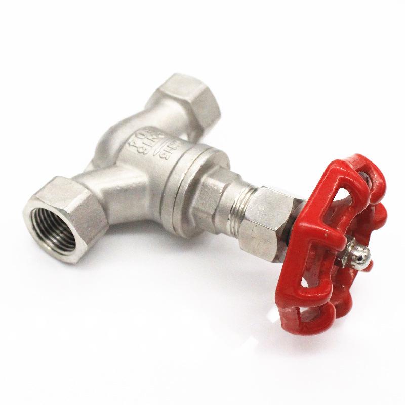 304 Stainless Steel S-Type Screw-In Globe Valve J11W, Internal Threaded High-Temperature Steam Valve.
