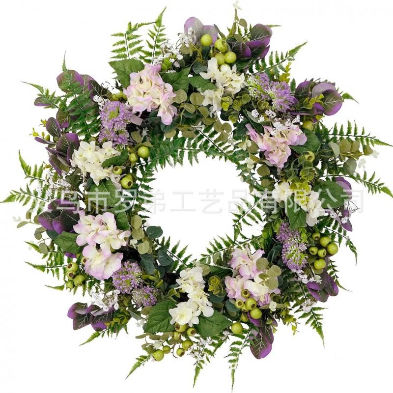 Artificial Flower Wreath Easter Valentines Day Hotel Restaurant Door Decorations