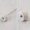 Soft Drum Pedal Part Compact Cylindrical Felt Beater Head with Central Mounting