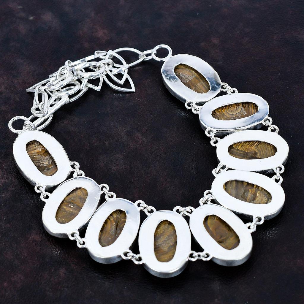 Opal etiopski w naszyjniku z kamieniem szlachetnym opalem boulderowym, naszyjnik na regulowanym łańcuszku ze srebra próby 925, biżuteria z kamieniem urodzeniowym, ręcznie robiony, nowy naszyjnik