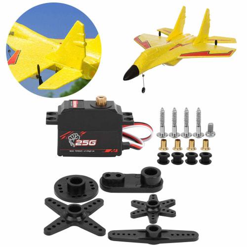 Ongwan S0025M 25g Metal Gear Digital Servo Spare Part for 1/12 Scale RC Car Boat Models, RC Car Robots, Low Noise and Low Power Consumption