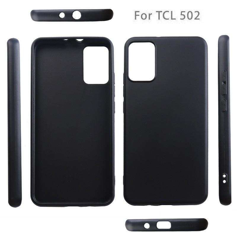 For TCL 502 TPU Case Matte Finish Anti-scratch Phone Cover (Big Rear Lens Hole)