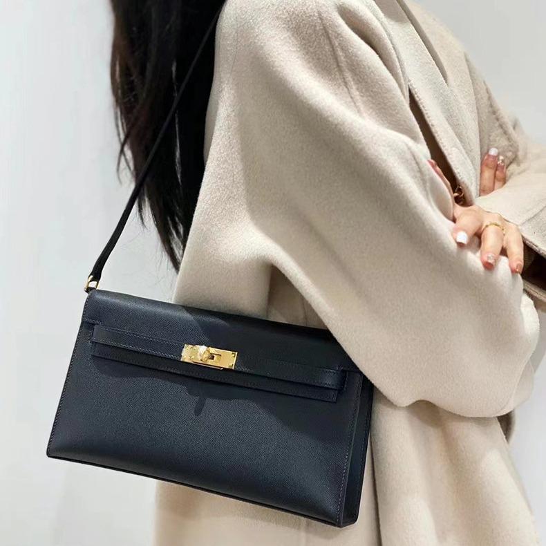 Borsa da ascella in pelle haute couture borsa con motivo a palma semplice moda borsa a spalla da pendolare borsa a mano da donna clutch