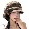 Retro Old Hole Big Head Circumference Octagonal Beret Women's Big Face Showing Face Small Versatile Newsboy Hat New Painter Hat