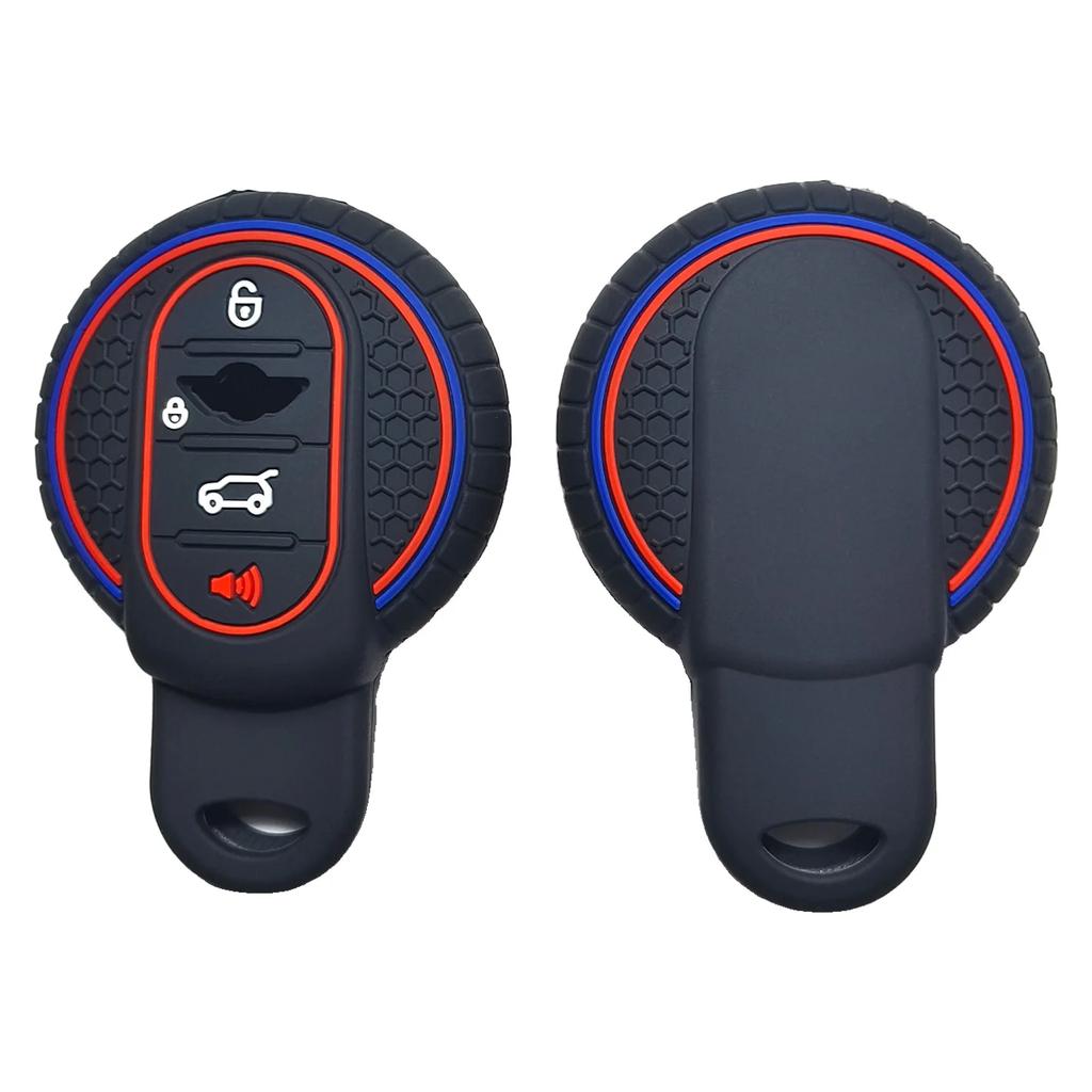 Silicone Car Key Case for BMW MINI COOPER R60 R56 S ONE JCW F54 F55 F56 F57 F60 CLUBMAN COUNTRYMAN Rubber Remote Cover Shell Set