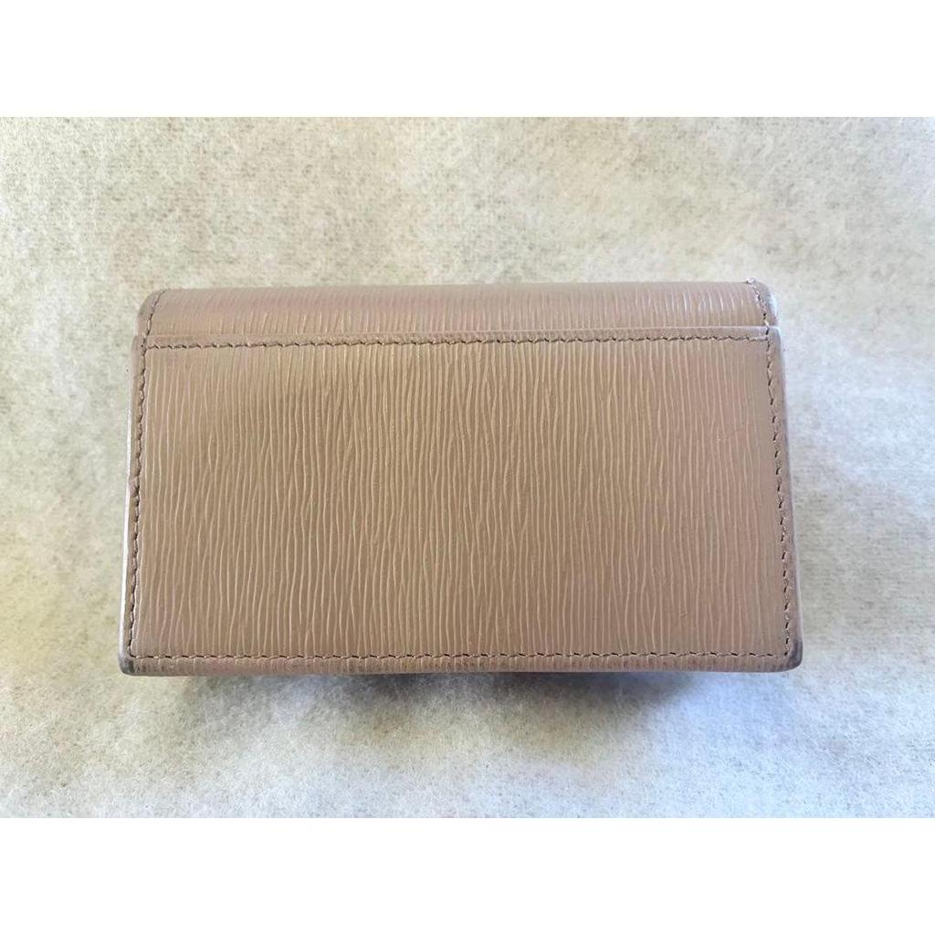 Used With box PRADA Card Case Vitello Move Engraved