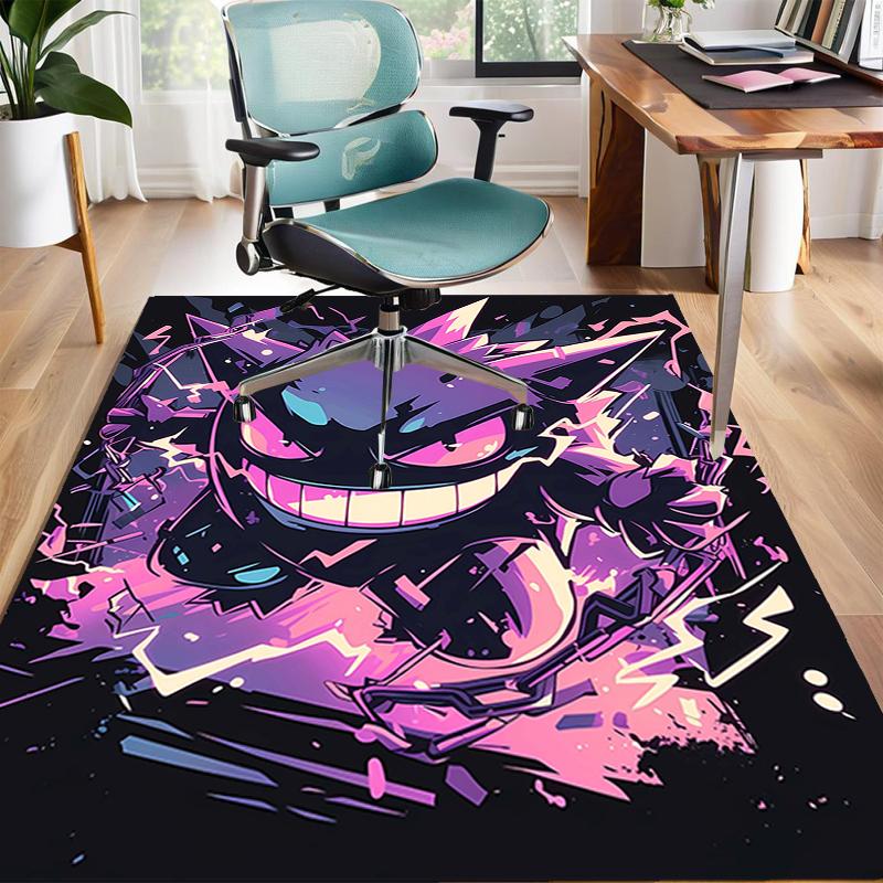 1pc Gengar1 Design Area Rug - Non-Slip, Soft & Cozy Floor Mat for Living Room, Bedroom, Office - Indoor/Outdoor Decorative Carpet