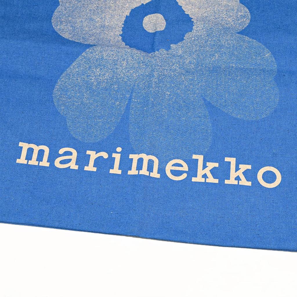 [Marimekko] Vankka Unikko Tote Bag, Unikko Fabric Bag, Women's, Blue, 93981 093981 580, Scandinavian Design [Parallel Import]
