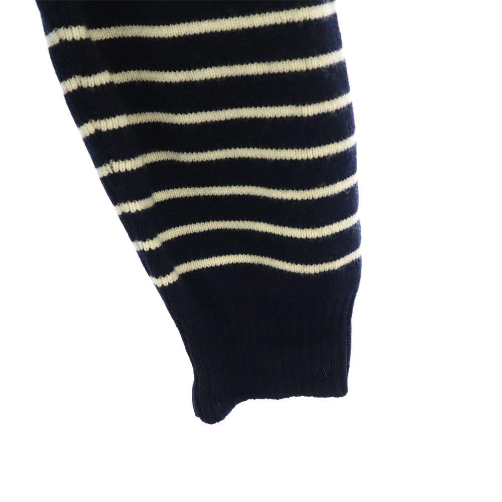 J.W.Anderson. Border Long Sleeve Sweater S Navy X White Knit Men's Used