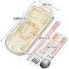Skater Lunch Box Trio Set Chopsticks Spoon Fork Sumikko Gurashi Mole House for Children Antibacterial Treatment Easy To Open Sliding Type Made In Japa