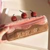 Cherry Cake Pencil Case Large Capacity Pencil Pouch Cute Stationery Bag