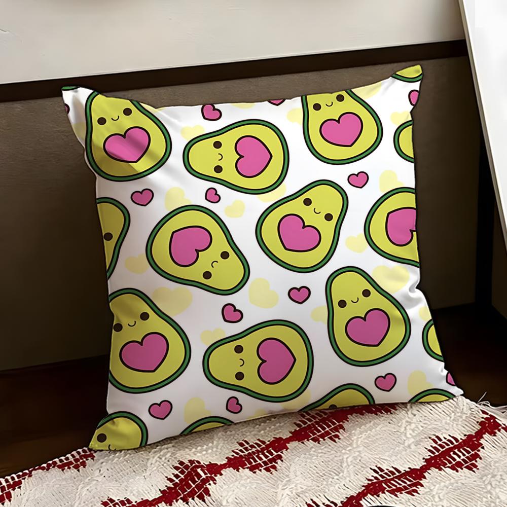 Buttery avocado Cushion Cover Reversible Soft Durable Pillow Cover Home  Car MultiScene Use for Daily Comfort