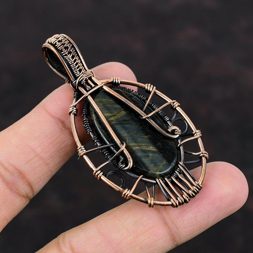 Tree Of Life Nellite Pendant Copper Wire Wrapped Pendant Handmade Pendant Nellite Jewelry Real Gemstone Pendant Copper Jewelry Wedding Gifts