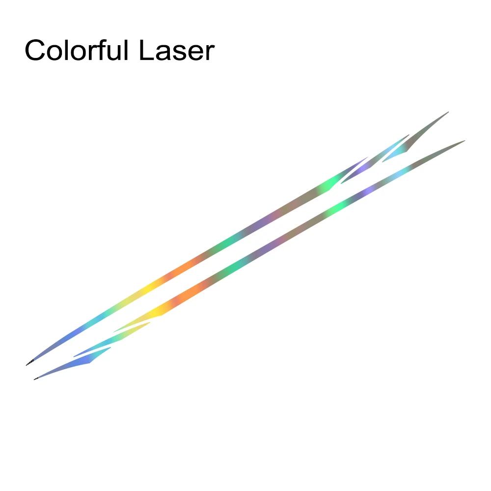 

2PCS Car Stickers Sports Racing Stripe Stickers PVC Vehicle Door Side Long Striped Vinyl Decals Car Body Decoration Accessories