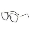 Vintage Square Glitter Frame Anti-blue Glasses Women Fashion Optical Eyewear Eyeglasses