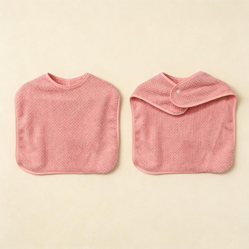 2pcs Baby Saliva Towel Waterproof Infant Bibs Kids Feeding Eating Apron Boys Girls Ruffle Towel Toddler Newborn Burp Cloths