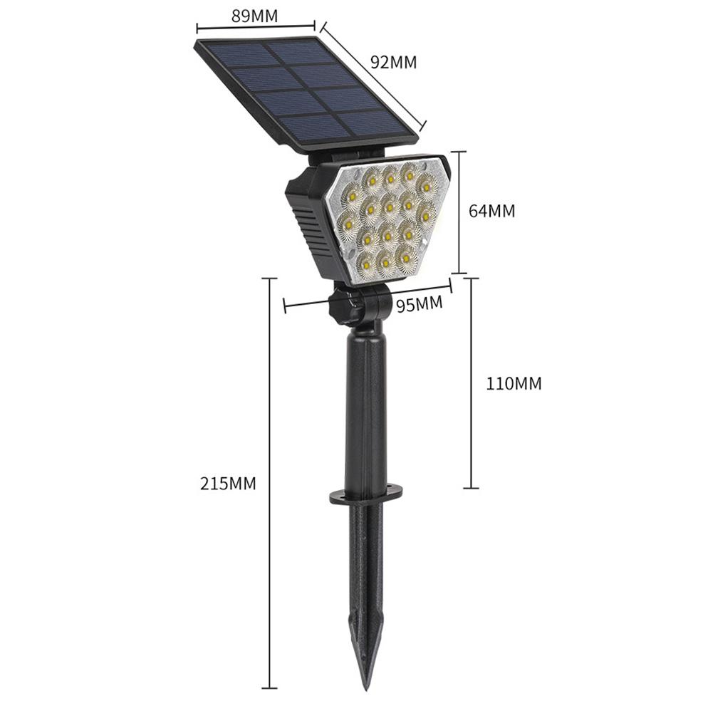 LED Ground Light Super Bright Solar Lawn Lamp 2 Lighting Modes Garden Decoration